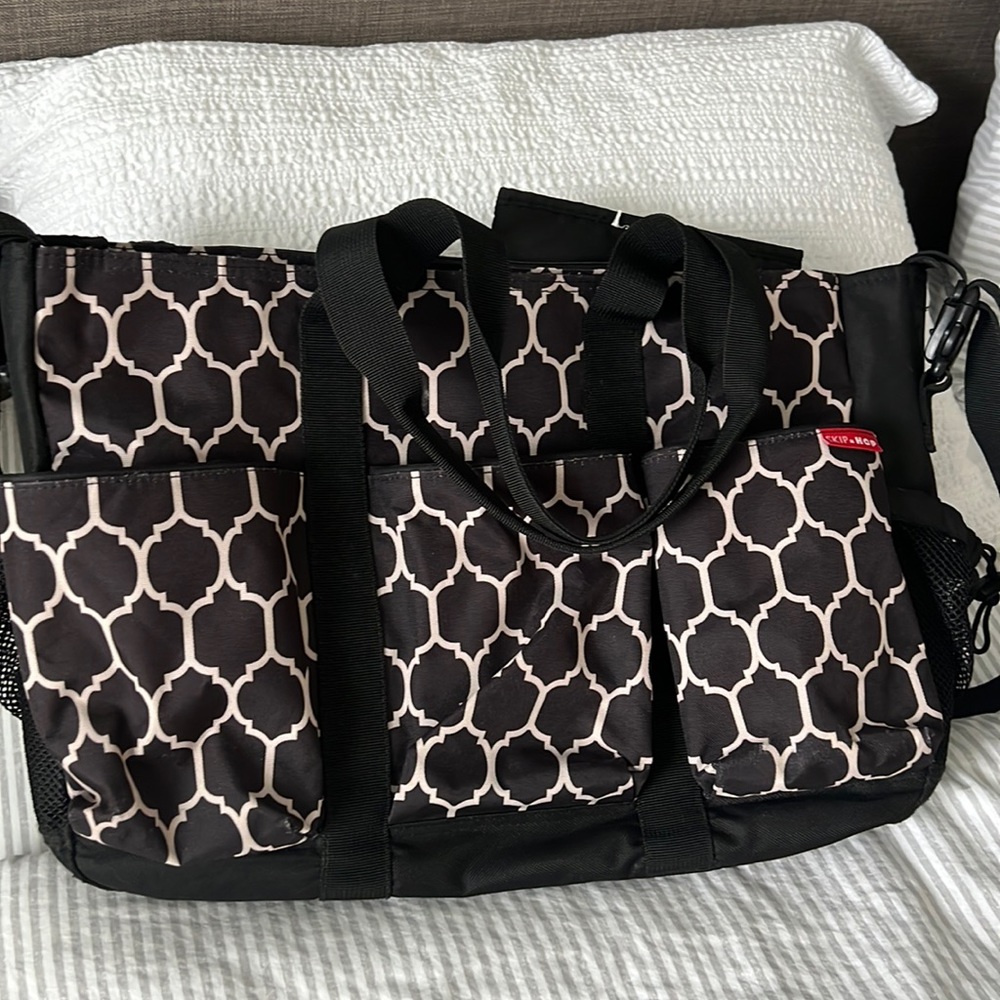 Skip hop double diaper bag